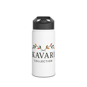 Kavari Collection Stainless Steel Water Bottle, Eco-Friendly Hydration, Travel Mug, Athletic Gear, Fitness Gift, Outdoor Accessory