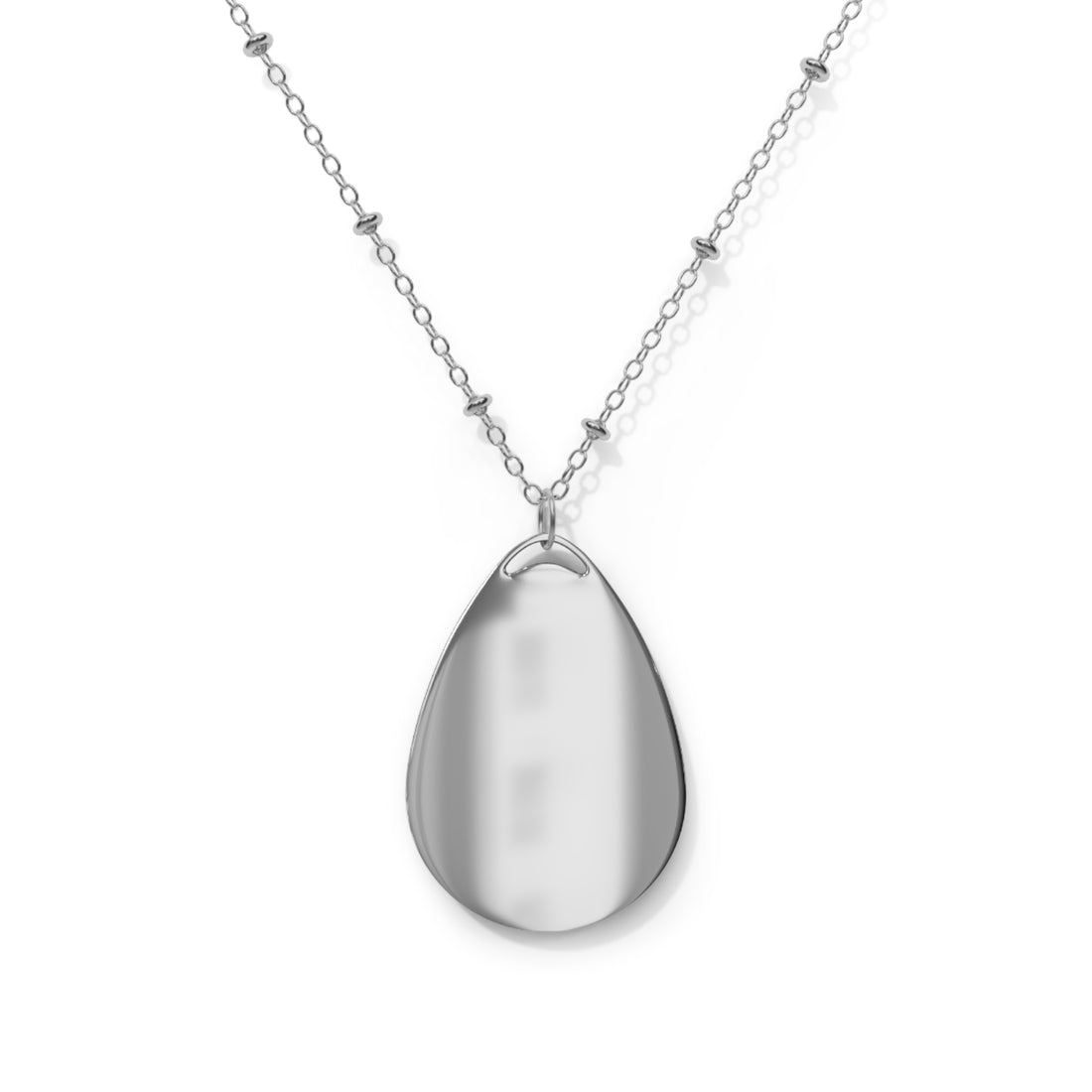 Elegant Oval Necklace, Minimalist Jewelry, Gift for Her, Layering Necklace, Personalization Option, Stylish Pendant